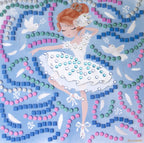 STICK'N FUN - GRAND MODÈLE 5 MOSAÏQUES PRINCESSE BALLERINE