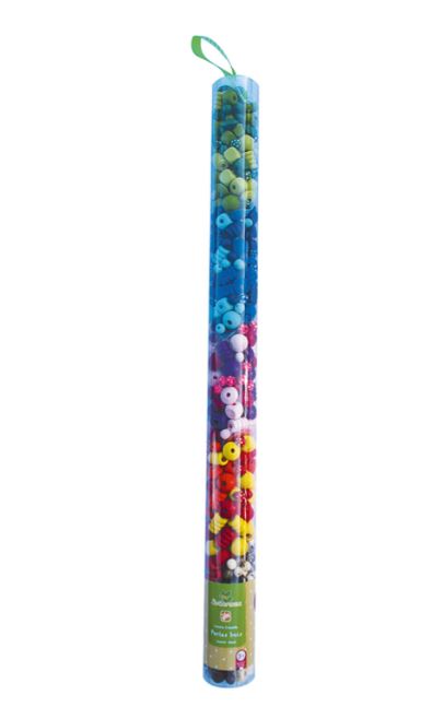 TUBE DE PERLES EN BOIS - 300 PIÈCES ÉCLATANTES