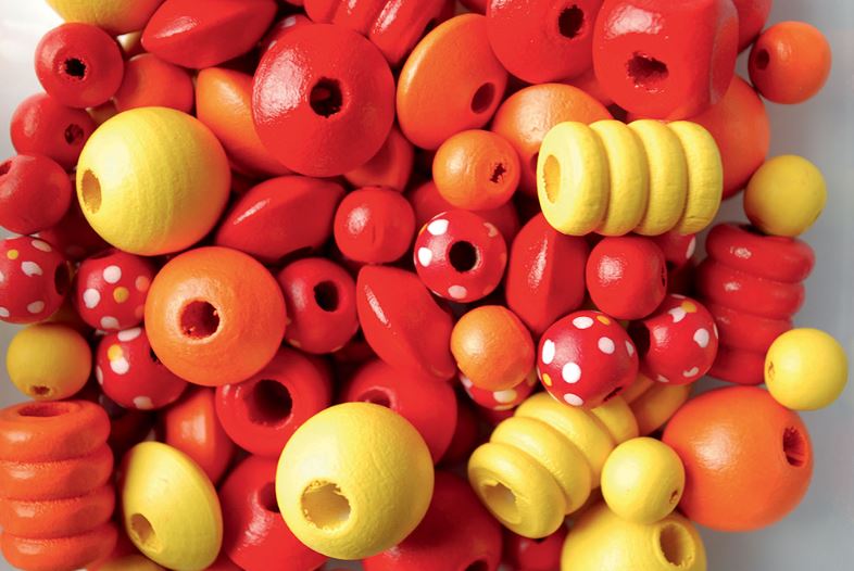 TUBE DE PERLES EN BOIS - 300 PIÈCES ÉCLATANTES