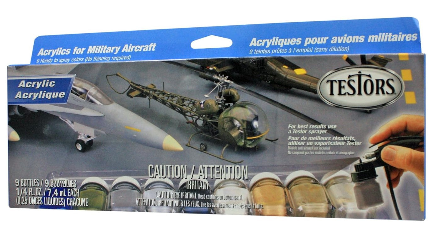 TESTORS - MILITARY AIRCRAFT ACRYLIC SET