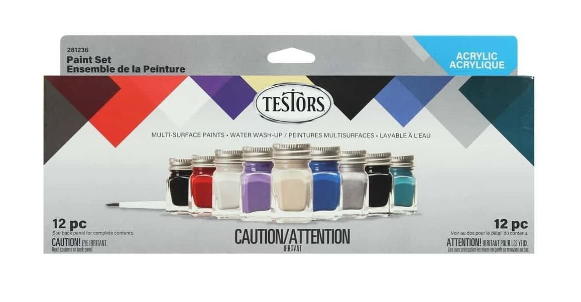 TESTORS - 9-PIECE CAR/TRUCK PAINT SET
