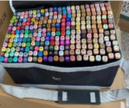TOUCH - ENSEMBLE DE 262 CRAYONS À L'ALCOOL - MARQUEURS À DOUBLE POINTE