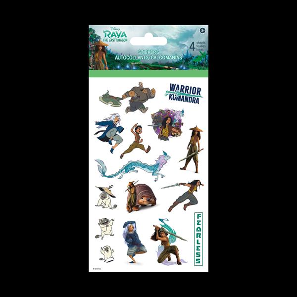 AUTOCOLLANTS DISNEY PRINCESSE RAYA - 4 FEUILLES