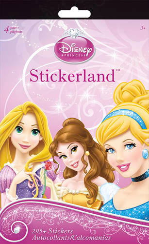 DISNEY PRINCESS RAPUNZEL STICKERS - 4-PAGE BOOK
