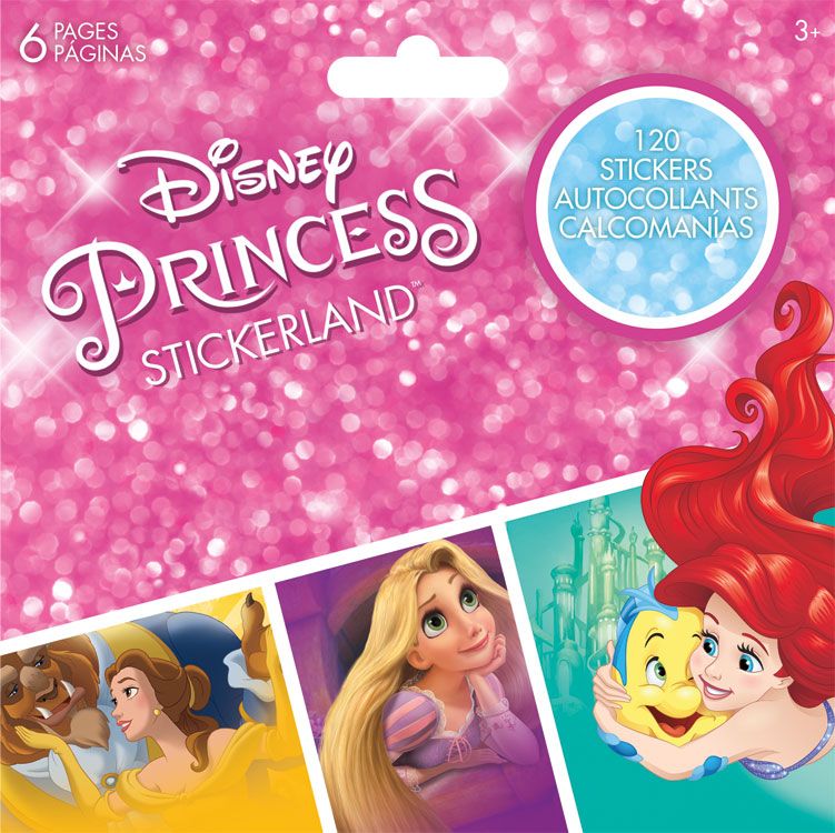 AUTOCOLLANTS PRINCESSES DISNEY - MINI LIVRET - 6 PAGES