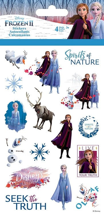 FROZEN 2 STICKERS - 4 SHEETS