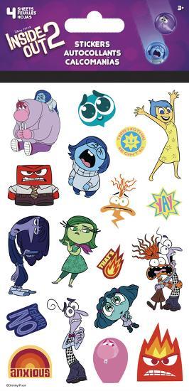 INSIDE OUT 2 DISNEY STICKERS - 4 SHEETS