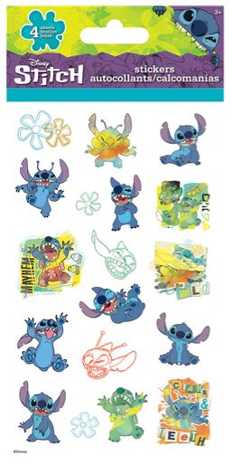 AUTOCOLLANTS STITCH - 4 FEUILLES