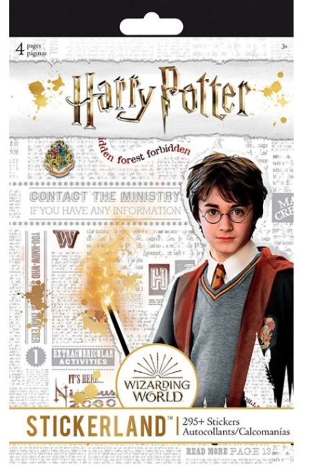 HARRY POTTER STICKER BOOK CHARM STORY - 4 PAGES