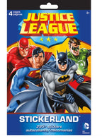 JUSTICE LEAGUE STICKER BOOK - 4 PAGES