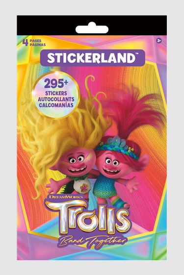 TROLLS STICKER BOOK - 4 PAGES