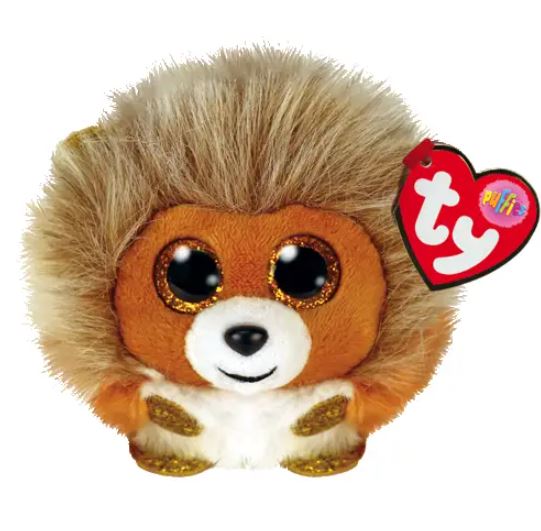 PELUCHE TY BEANIE BALLS - CAESAR LE LION PUFFIES 4"
