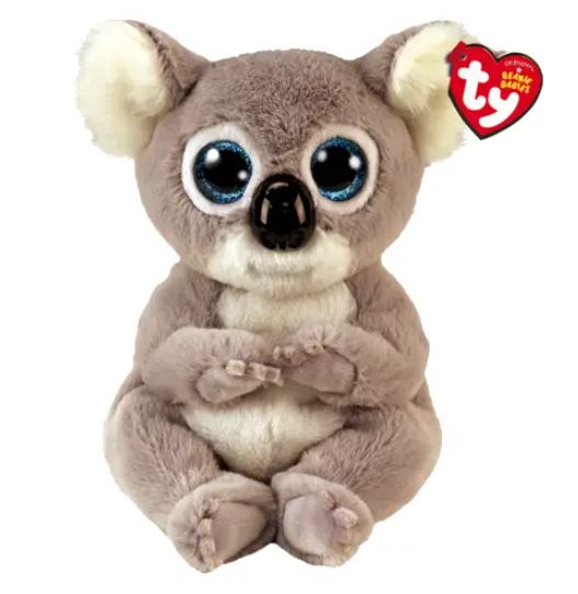 PELUCHE TY BEANIE BELLIES - MELLY KOALA GRIS PETIT 9"