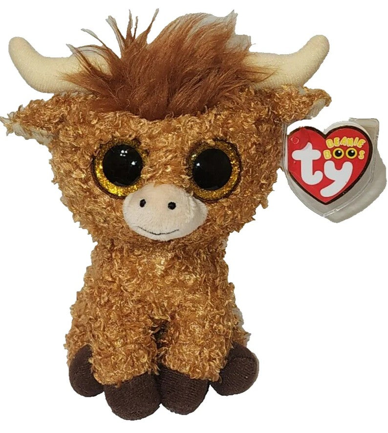 PELUCHE TY BEANIE BOOS - ALFIE VACHE DES HIGHLANDS PETIT 6"