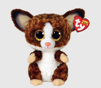 TY BEANIE BOOS PLUSH - BINKY BROWN BUSH BABY MEDIUM 13"