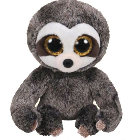 TY BEANIE BOOS PLUSH - DANGLER GREY SLOTH LARGE 16"