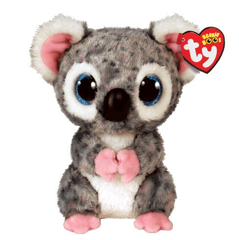 TY BEANIE BOOS PLUSH TOY - KARLI GREY KOALA SMALL 6"