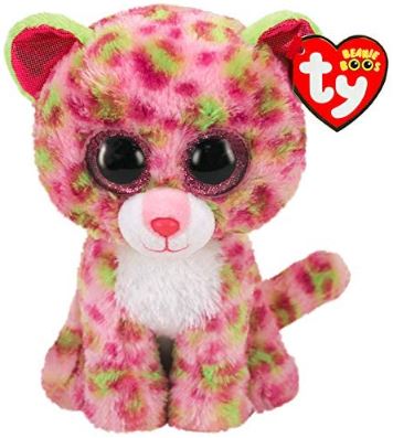 PELUCHE TY BEANIE BOOS - LAINEY LÉOPARD MULTICOLORE PETIT 6"