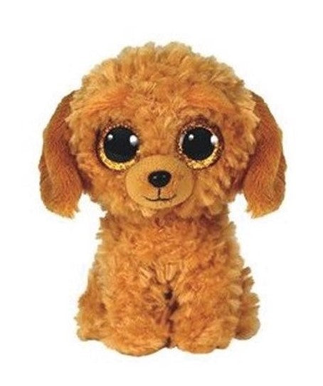 TY BEANIE BOOS PLUSH TOY - NOODLES GOLDEN DOODLE DOG SMALL 6"