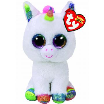 PELUCHE TY BEANIE BOOS - PIXY LICORNE BLANCHE PETIT 6"