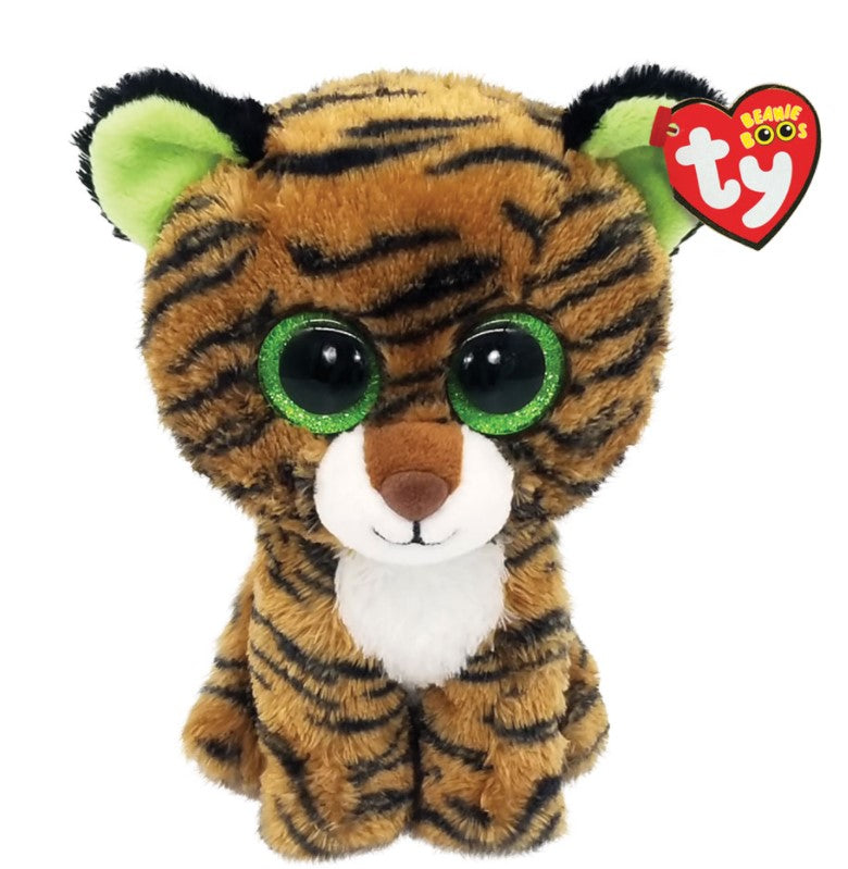 PELUCHE TY BEANIE BOOS - TIGGY TIGRE BRUN PETIT 6"