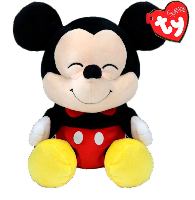 PELUCHE TY DISNEY SOFT - MICKEY MOUSE MÉDIUM 13"