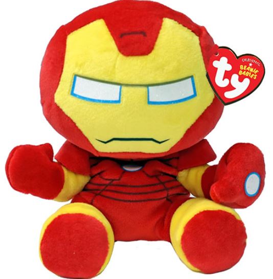 PELUCHE TY MARVEL SOFT - IRON MAN MÉDIUM 13"