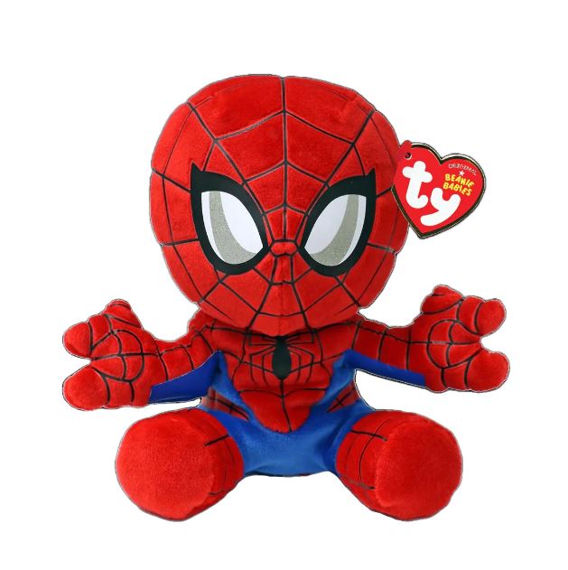 PELUCHE TY MARVEL SOFT - SPIDER-MAN PETIT 8"