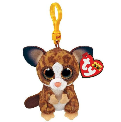 TY - BINKY BROWN GALAGO BUSHBABY KEY CLIP 5"
