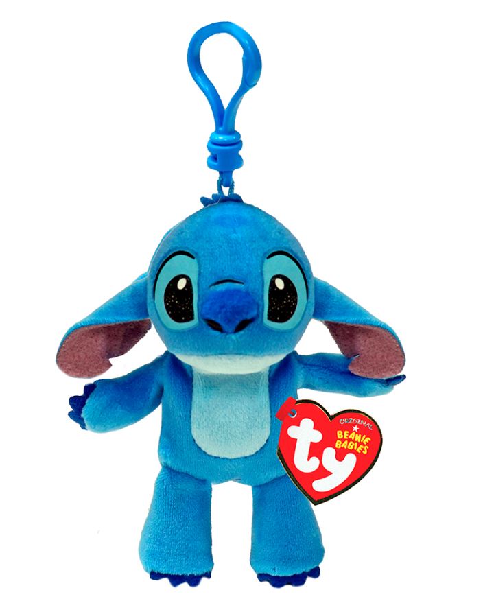 TY DISNEY FLOPPY - STITCH PORTE-CLÉS 5"