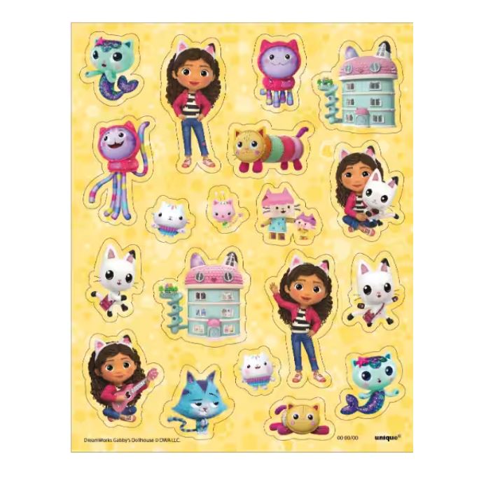 AUTOCOLLANTS GABBY'S DOLLHOUSE ( 4 FEUILLES )