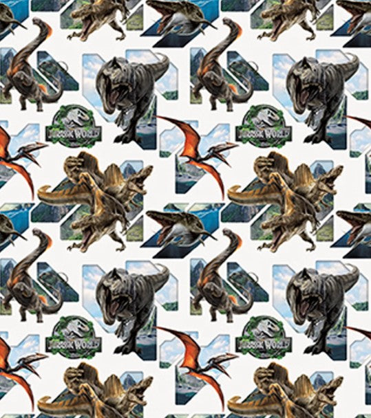PAPIER EMBALLAGE CADEAU DU MONDE JURASSIQUE 4 30" X 5 PIEDS (JURASSIC WORLD)