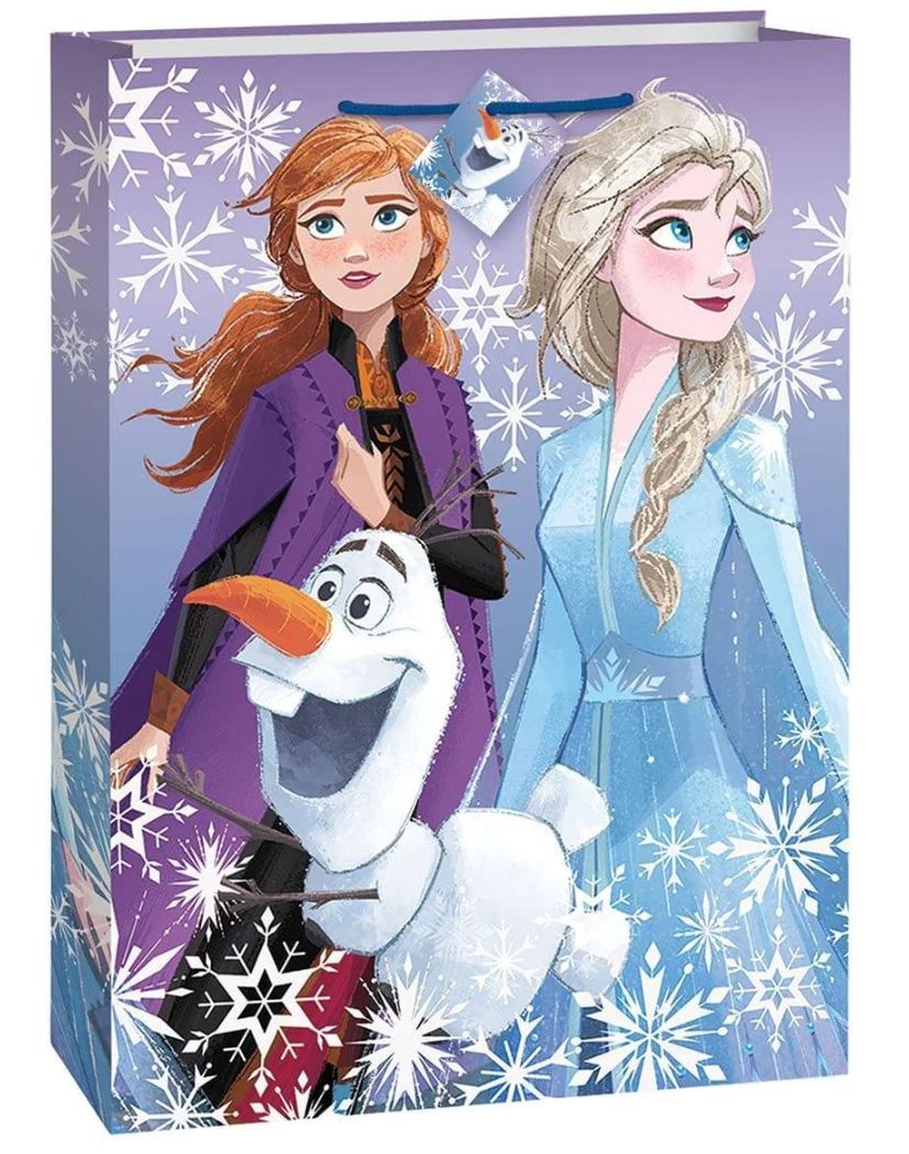 SAC CADEAU LARGE - REINE DES NEIGES 2 - 13.75 X .25 X 22.25 PO