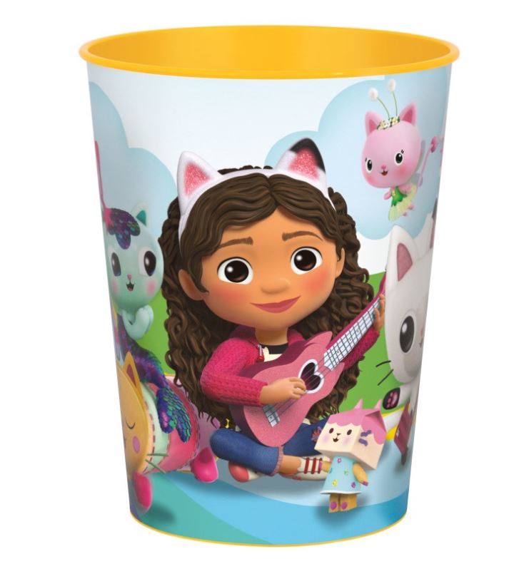 16 OZ PLASTIC CUP - GABBY'S DOLLHOUSE