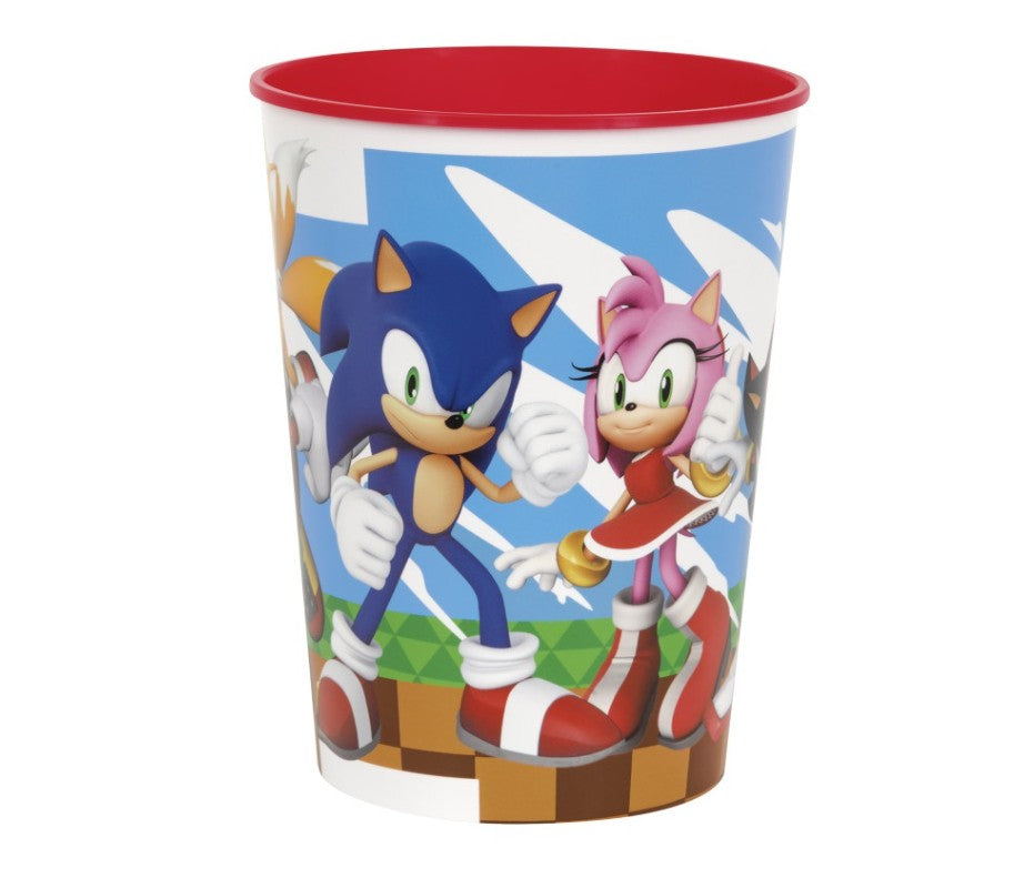 VERRE EN PLASTIQUE 16 OZ - SONIC THE HEDGEHOG