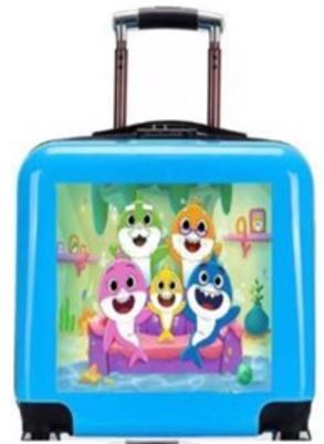 DELUXE BABY SHARK SUITCASE WITH LOCK 18" (46 CM) - ASST COLORS