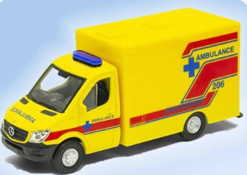 VÉHICULE MERCEDES BENZ AMBULANCE MOULÉ SOUS PRESSION