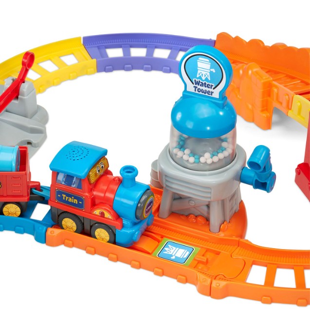 VTECH - SUPER CIRCUIT TRAIN ÉDUCATIF + ADAM TRAIN MARCHAND
