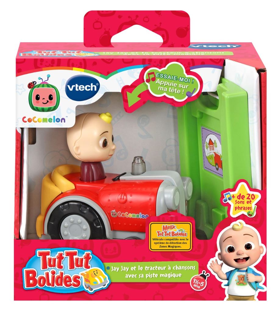 VTECH - COCOMELON TUT TUT BOLIDES - JAY JAY ET LE TRACTEUR À CHANSONS