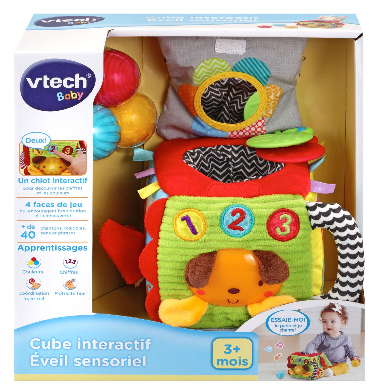 VTECH - CUBE INTERACTIF ÉVEIL SENSORIEL