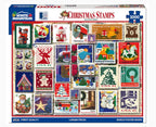 WHITE MOUNTAIN CASSE-TÊTE 1000 PIÈCES (LARGES PIÈCES) - TIMBRES DE NOËL #1262