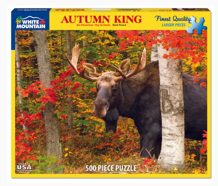 WHITE MOUNTAIN CASSE-TÊTE 500 PIÈCES (LARGES PIÈCES) - ROI D'AUTOMNE #1419