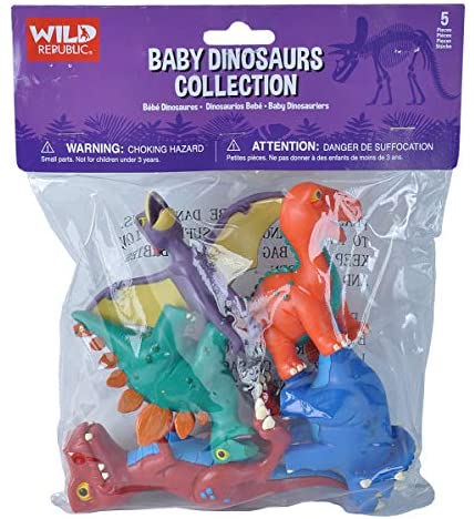 WILD REPUBLIC - BABY DINOSAUR FIGURES POUCH