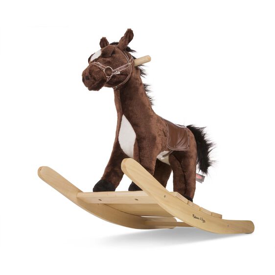 Melissa And Doug Cheval Bercant En Peluche Avec Sons Cheval A Bascule Bebe Trotteurs Et Jouets Sauteurs