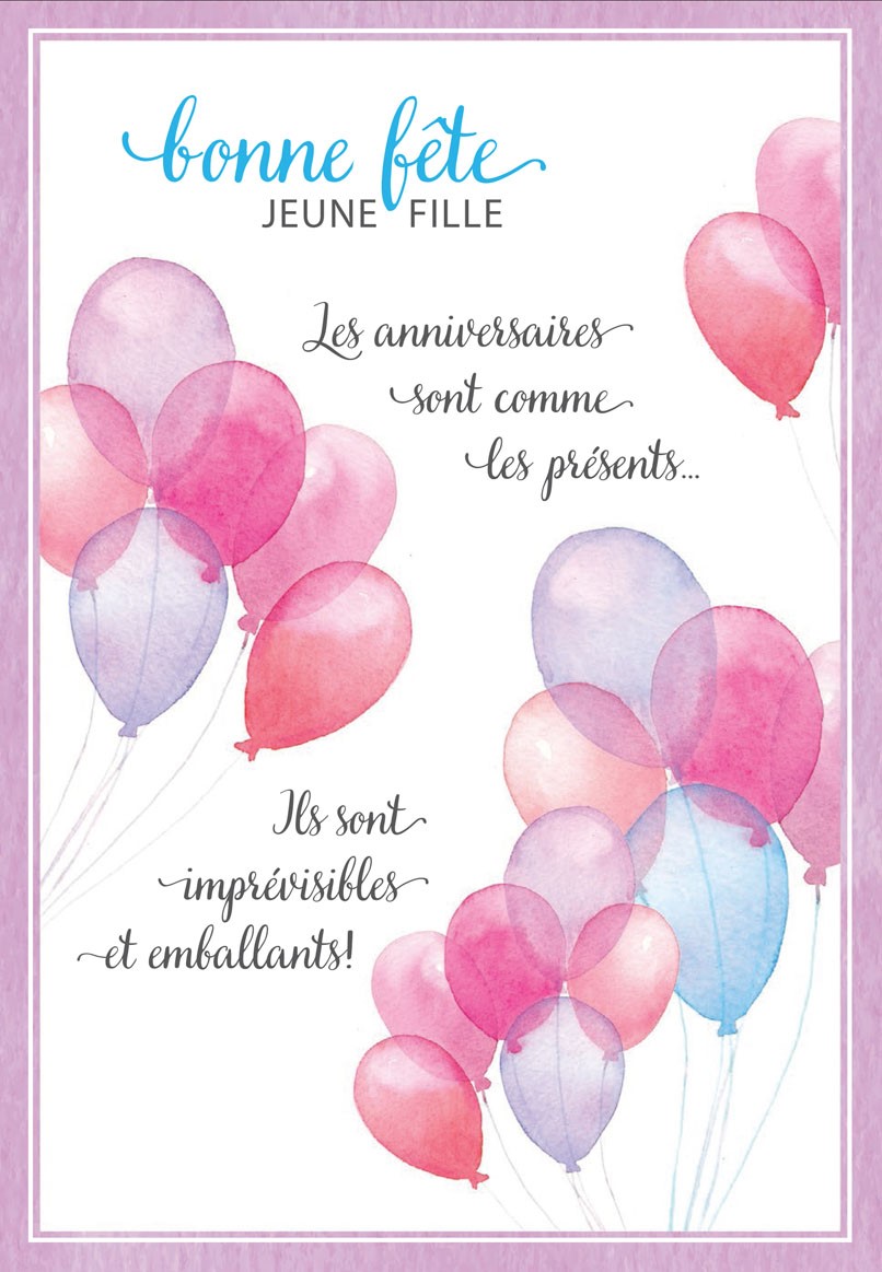 Bonne Fete Jeune Fille Fetes Cartes De Fete Sans Age