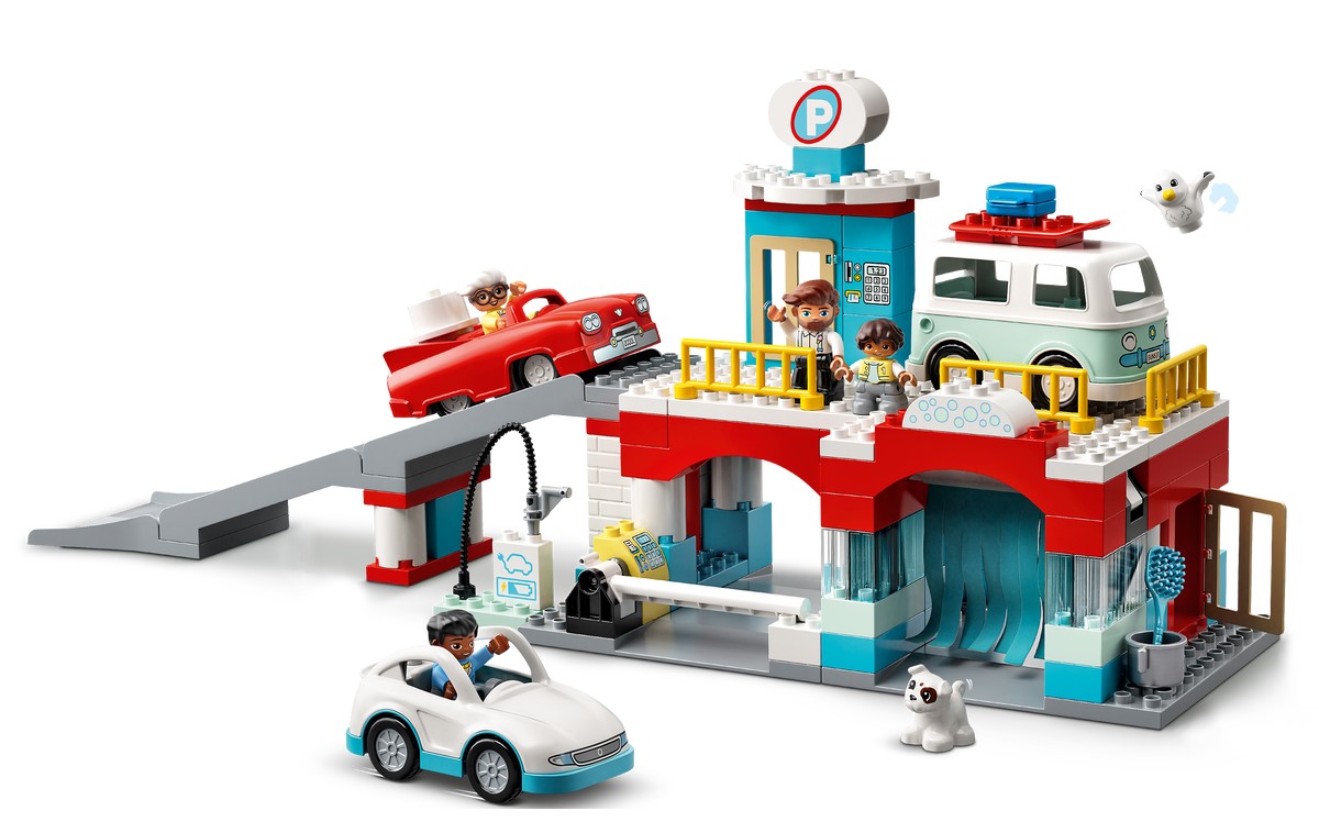 Ensemble de jouets de garage pour enfants, garage de véhicule jouet pour  tout-petits, jouet de piste de rampe de voiture de course, jouet de jeu de