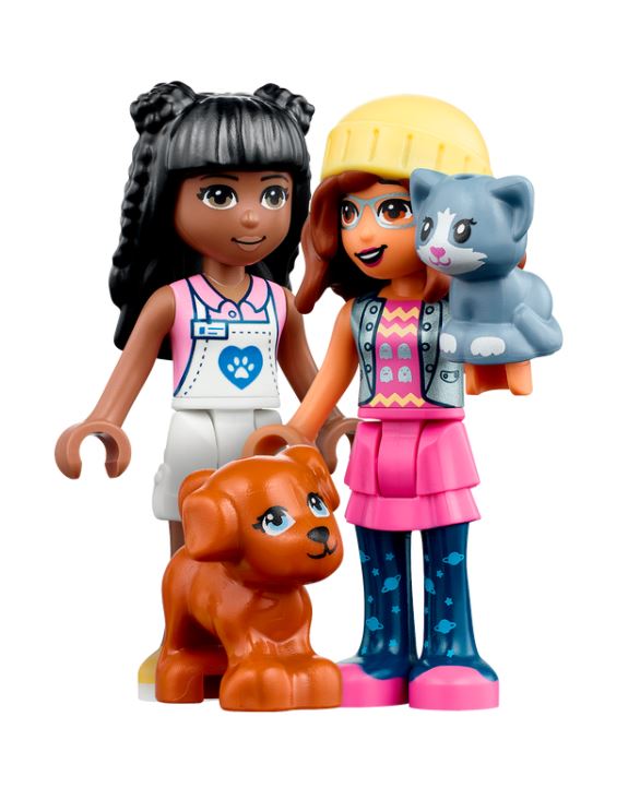 LEGO 41699 Friends Le Café D'Adoption des Animaux, Jouet avec Mini-Poupées  Olivia et Priyanka, Figurines de Chien et Chat, Cadeau pour Filles et  Garçons : : Jeux et Jouets