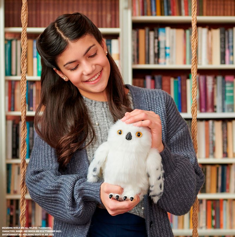 Pour Harry Potter réaliste Hedwig hibou jouet décoration de bureau cadeau