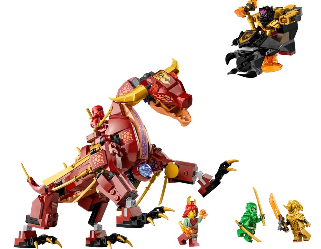LEGO NINJAGO Le Dragon Élémentaire contre le Robot de l'Impératrice 71796  LEGO : la boîte à Prix Carrefour