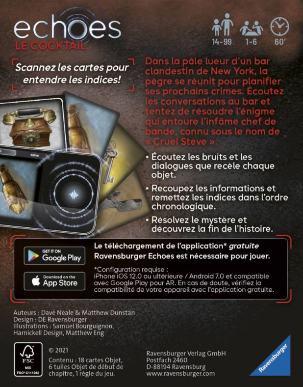 Jeu intéractif audio - Lecteur de cartes Speak-Easy